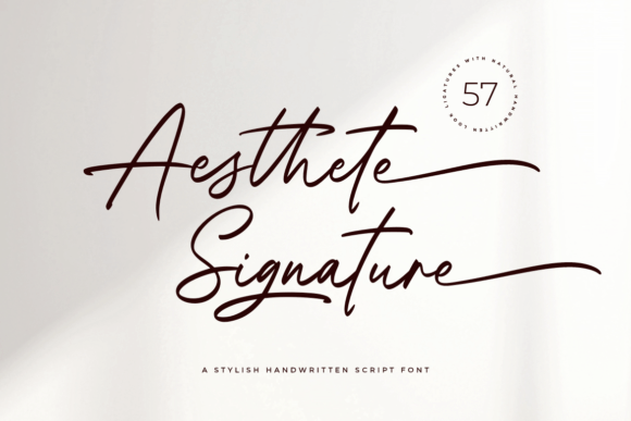 Aesthete Signature: The Perfect Handwritten Typeface for Your Craft Business