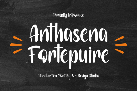 Anthasena Fortepuire: A Handwritten Typeface for Modern Web Design