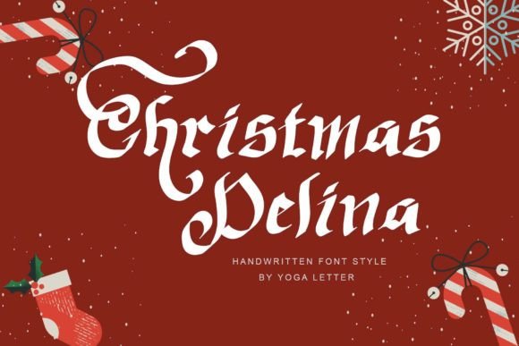 Christmas Delina: The Handwritten Typeface for Festive Web Design