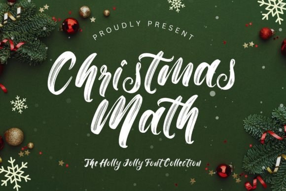 Christmas Math: A Whimsical Script Font for Editorial Design