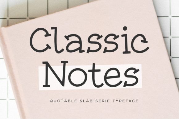 Classic Notes: The Vintage Slab Serif for Authentic Branding