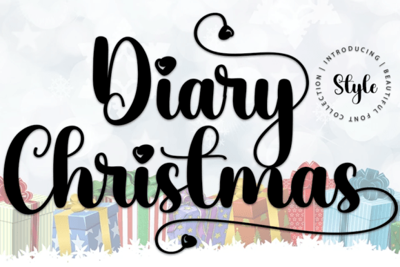 Diary Christmas: A Delicate Handwritten Typeface for Unique Branding