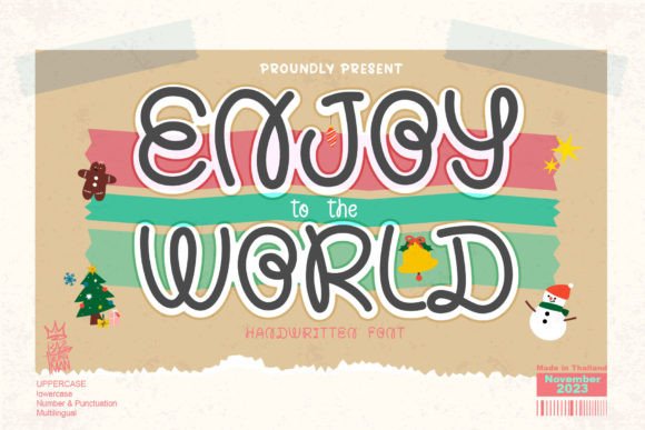 Enjoy World: The Perfect Handwritten Typeface for Crafters