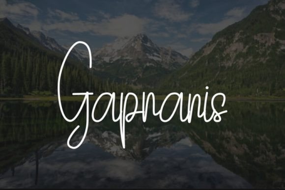 Gapranis: A Handwritten Typeface for Modern Editorial Design