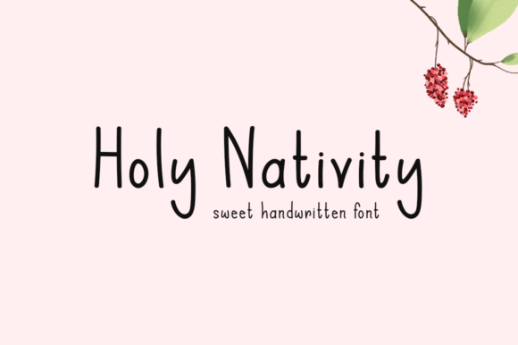 Holy Nativity: The Handwritten Font That Elevates Your Brand Story