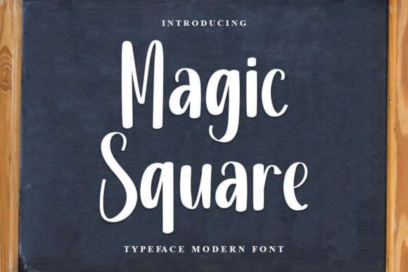 Magic Square: A Timeless Handwritten Typeface for Editorial Design