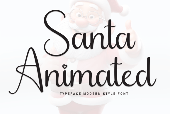 Santa Animate: A Handwritten Display Font for Playful Brand Identity