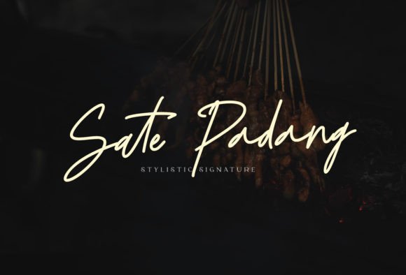 Sate Padang: The Handwritten Script Font for Authentic Craft Products