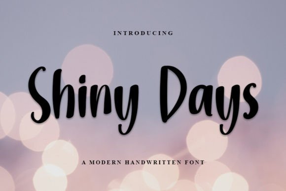 Shiny Days: A Premium Script Typeface for Campaign Visuals
