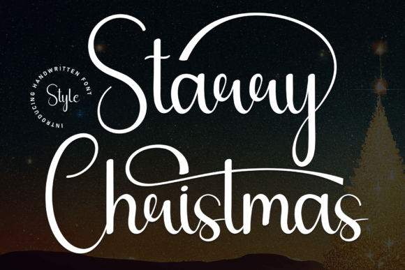 Starry Christmas: A Handwritten Typeface for Festive Editorial Design