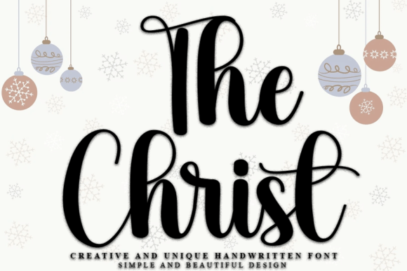 The Christ: A Modern Handwritten Typeface for Campaign Design